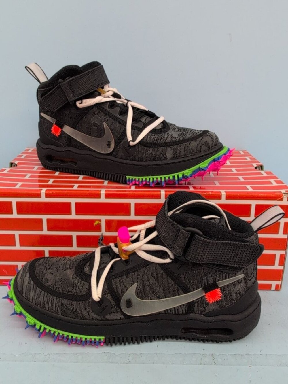 Nike Airforce 1 Mid SP Men's Shoes US 7 Off White Black Virgil DO6290-001
